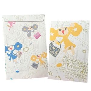 Coach Poppy lemon note card and envelope NWOT